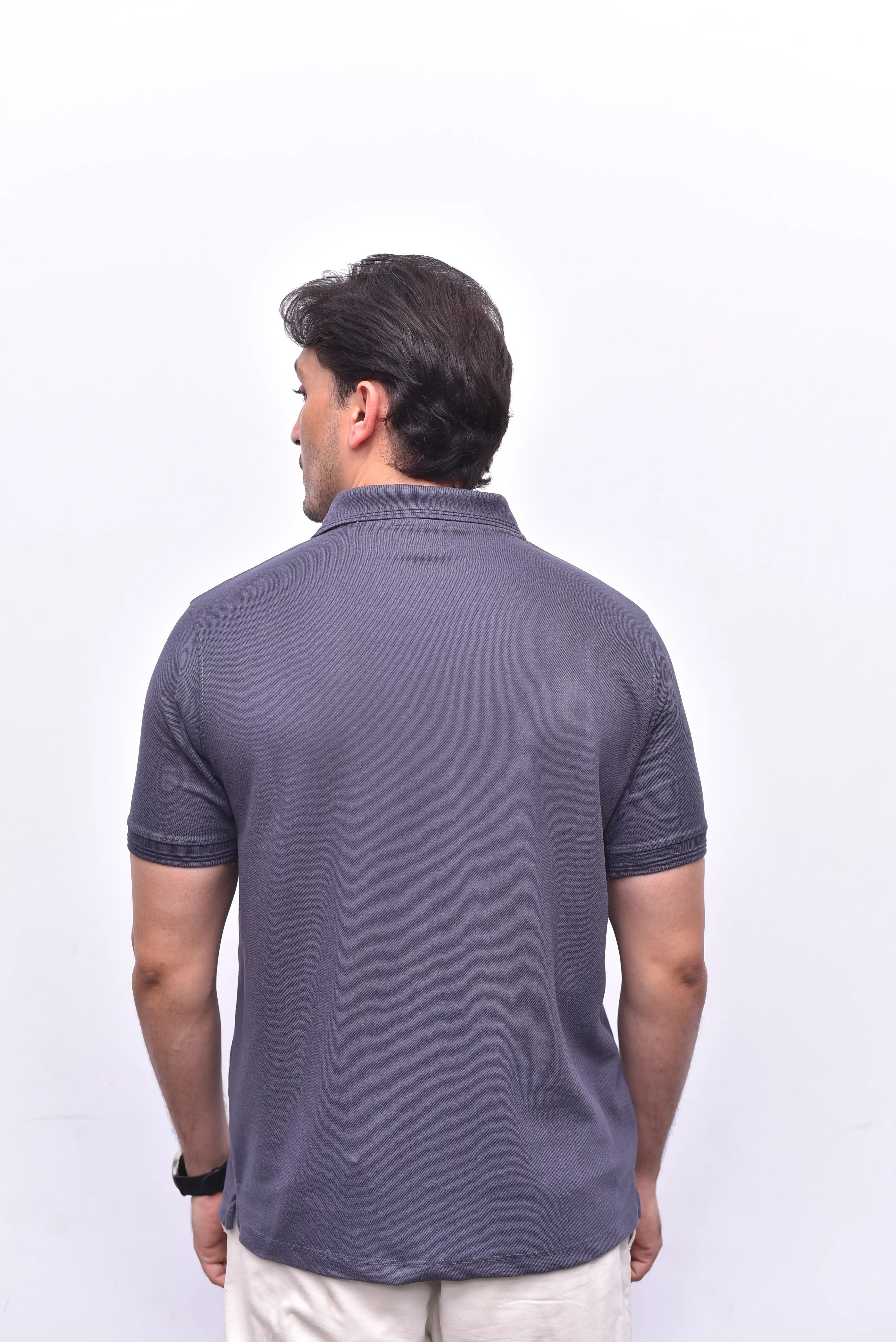 Gray Polo Classic – Casual Fit Polo Shirt | The Vibss