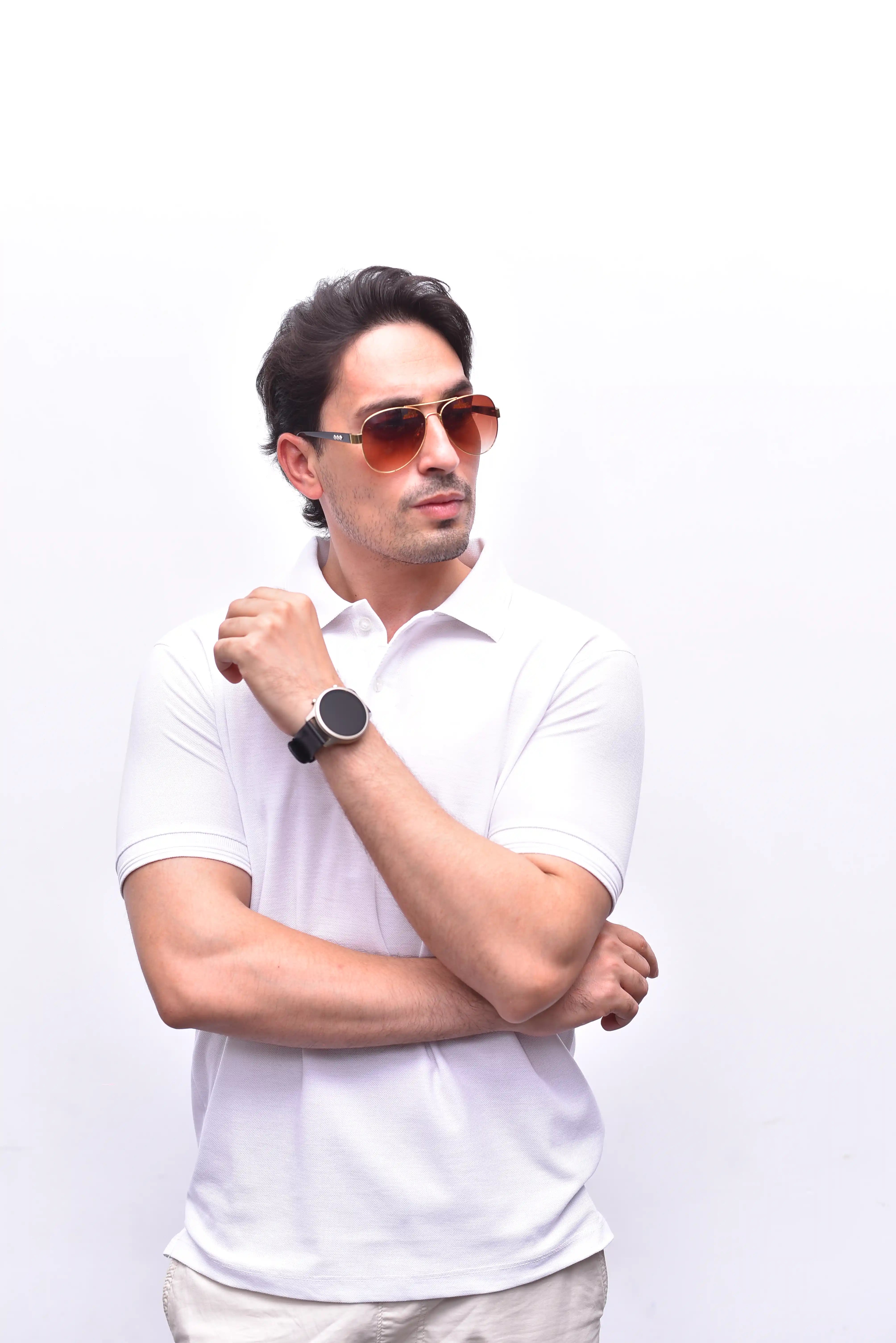 White Polo Classic – Smart Collar Relax Fit Polo | The Vibss