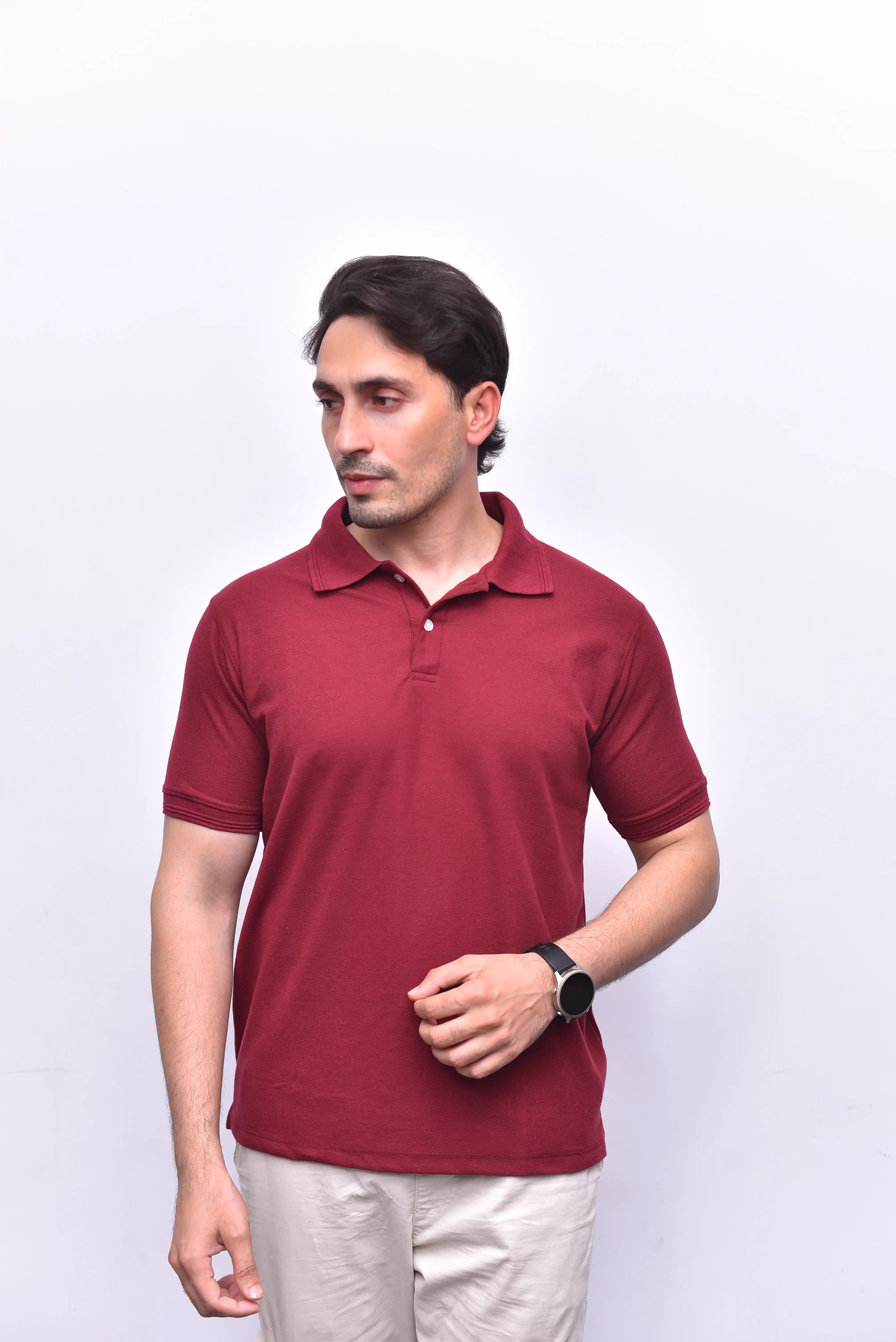 Red Polo Classic – Bold Relax Fit Polo Shirt | The Vibss