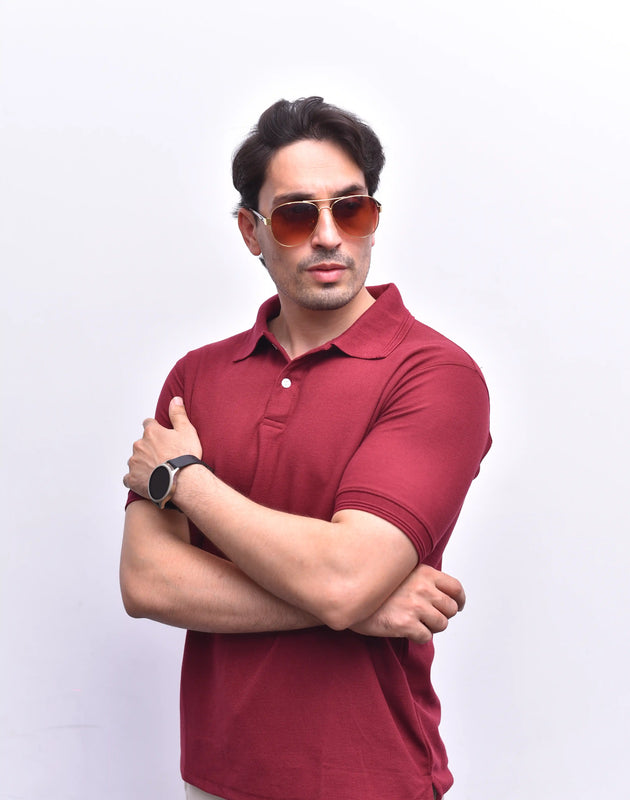 Red Polo Classic – Bold Relax Fit Polo Shirt | The Vibss