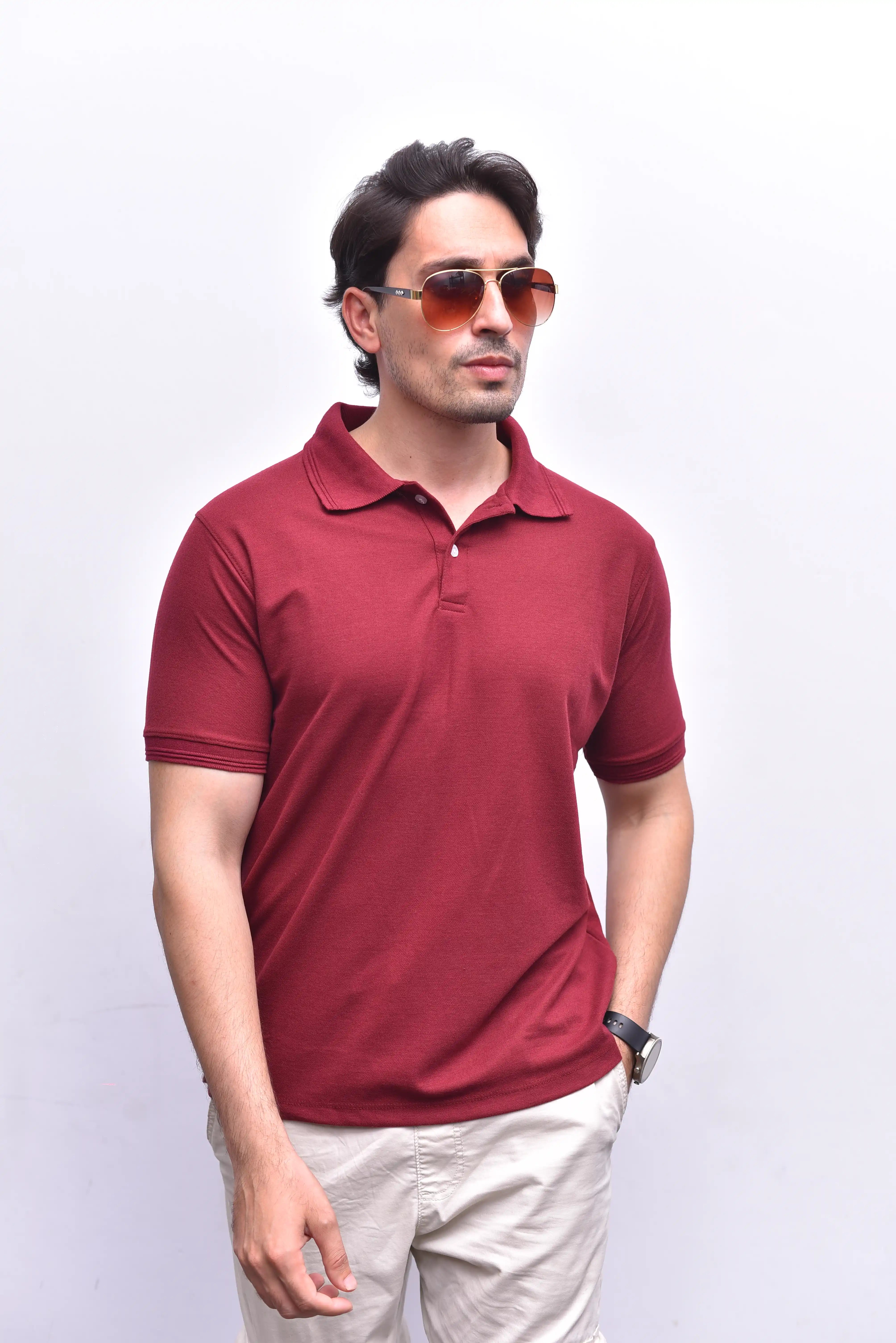Red Polo Classic – Bold Relax Fit Polo Shirt | The Vibss