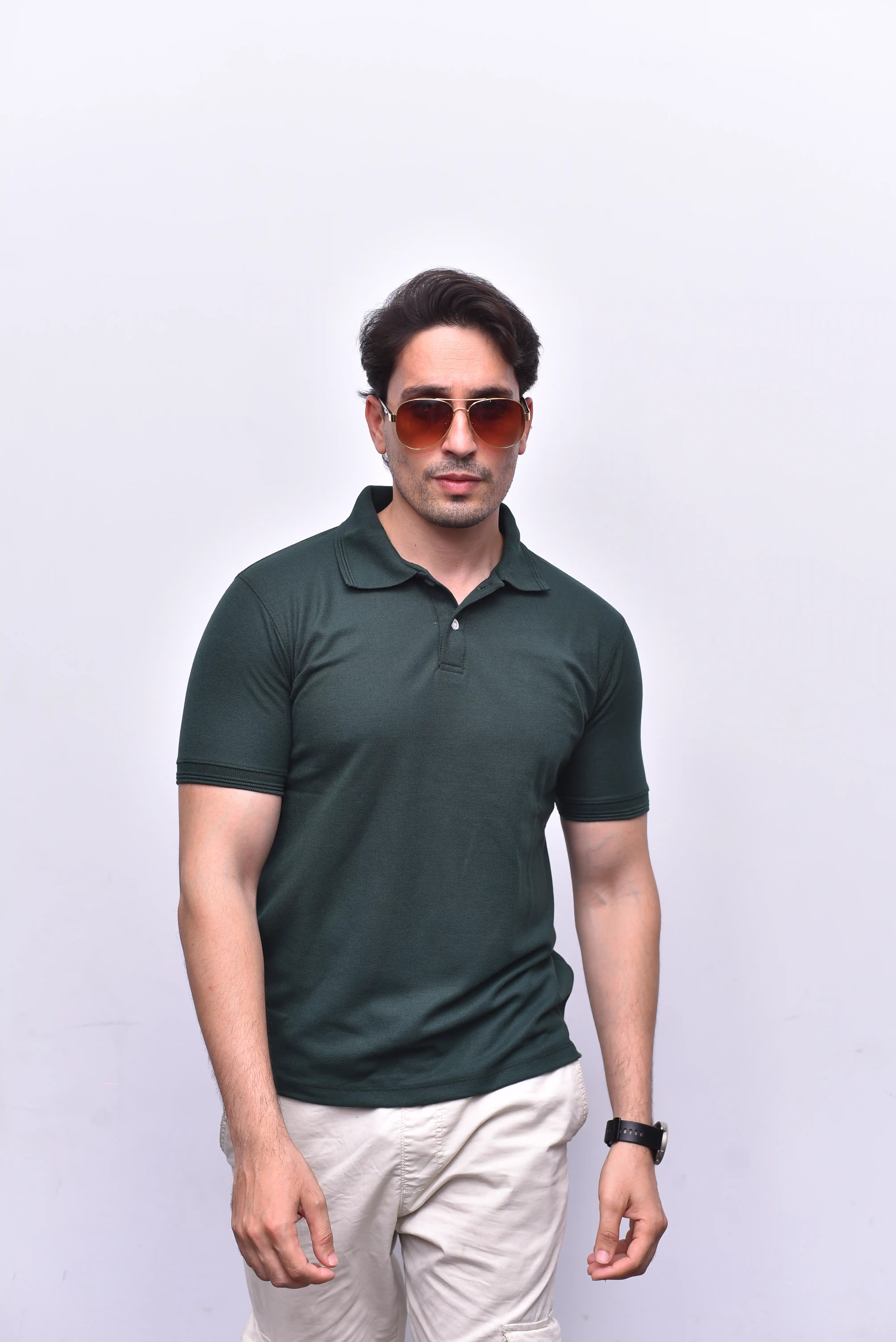 Green Polo Classic – Premium Relax Fit Polo | The Vibss
