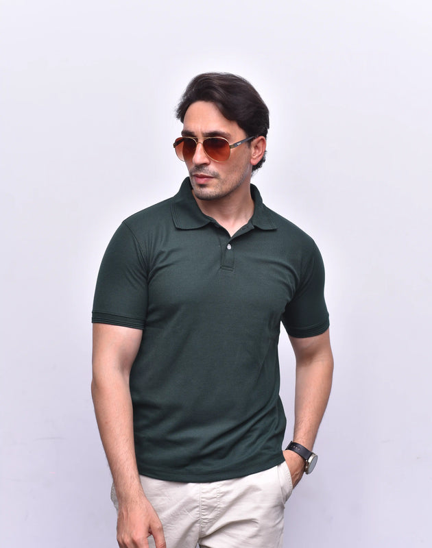 Green Polo Classic – Premium Relax Fit Polo | The Vibss