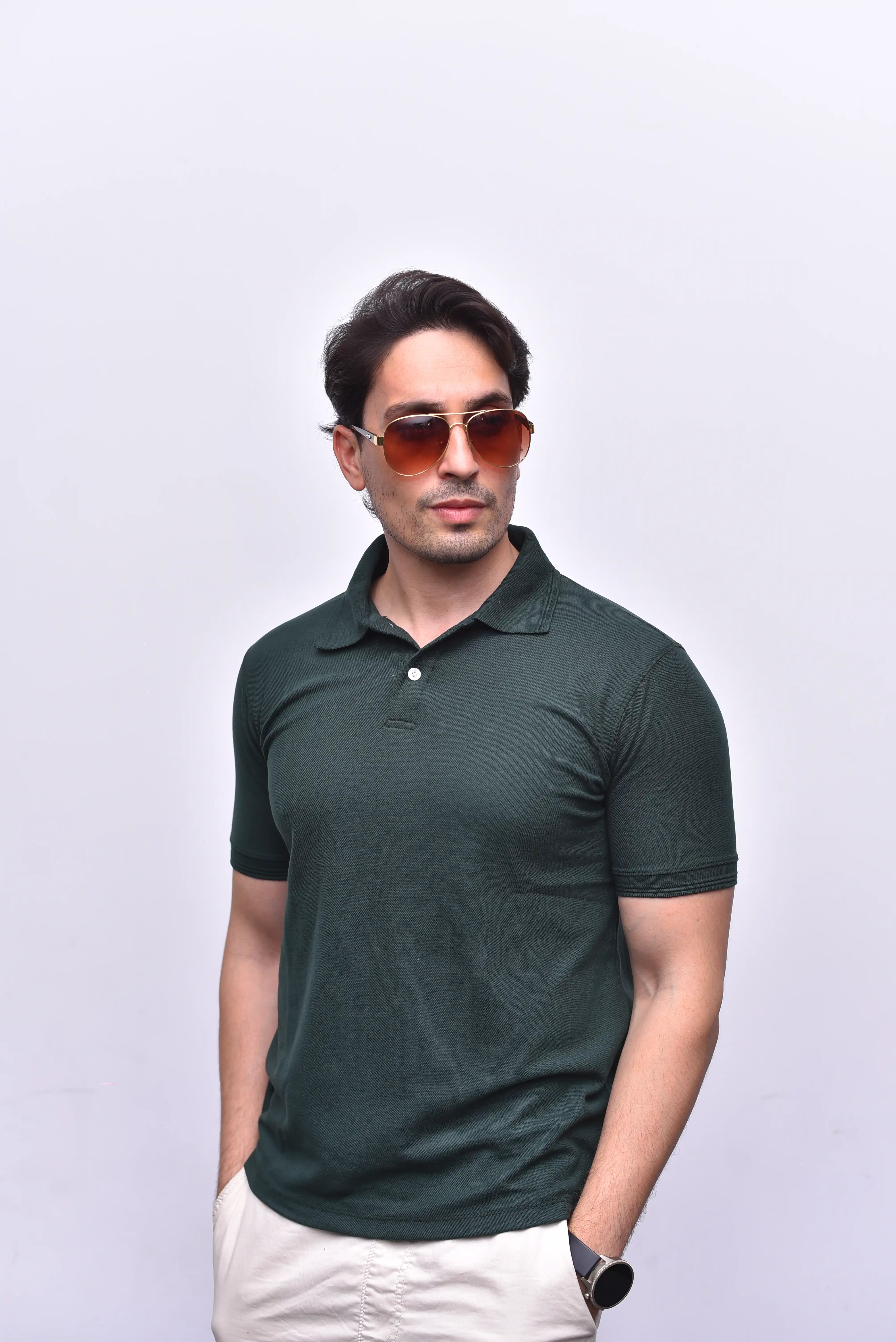 Green Polo Classic – Premium Relax Fit Polo | The Vibss