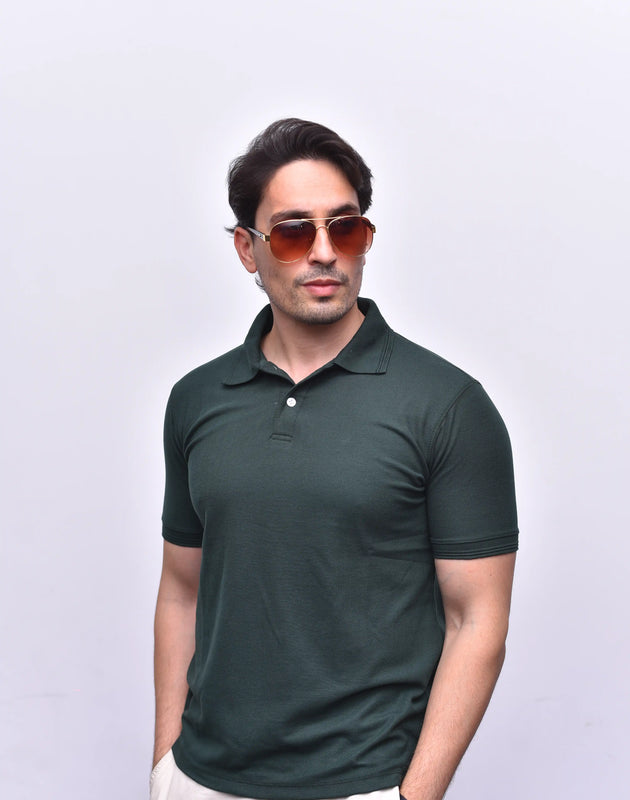 Green Polo Classic – Premium Relax Fit Polo | The Vibss