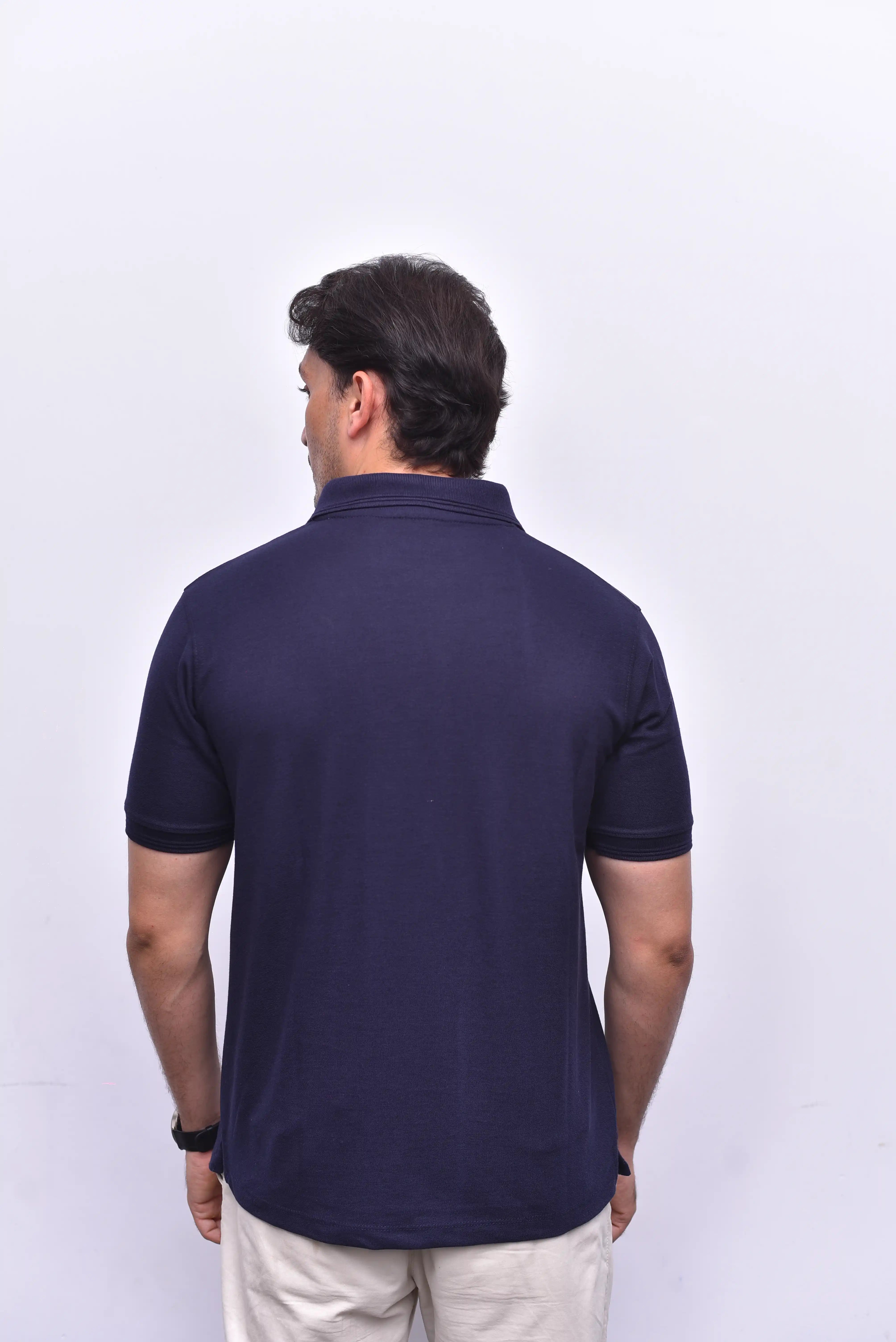 Blue Polo Classic – Comfortable Relax Fit Polo Shirt | The Vibss