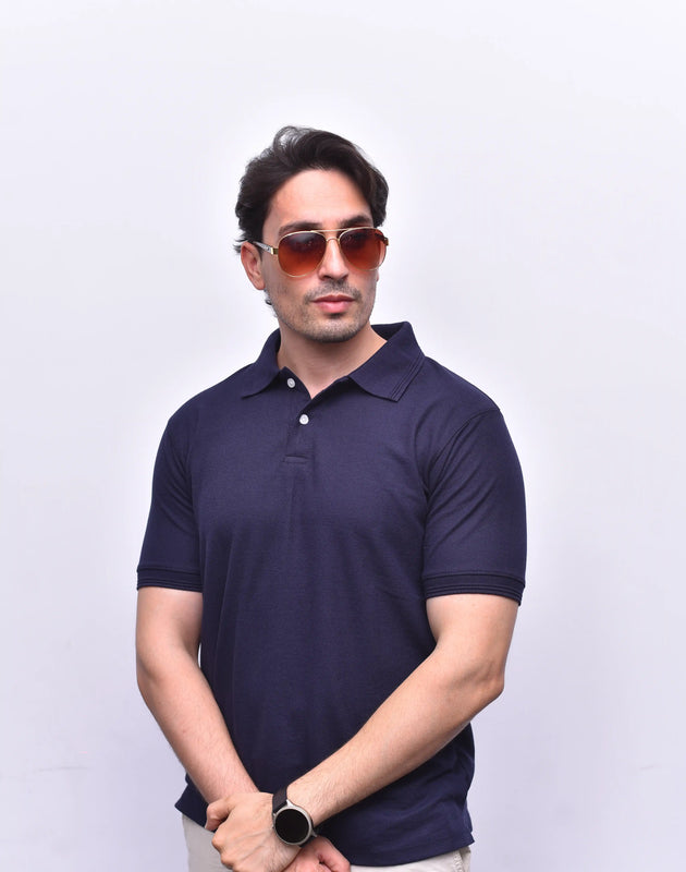 Blue Polo Classic – Comfortable Relax Fit Polo Shirt | The Vibss