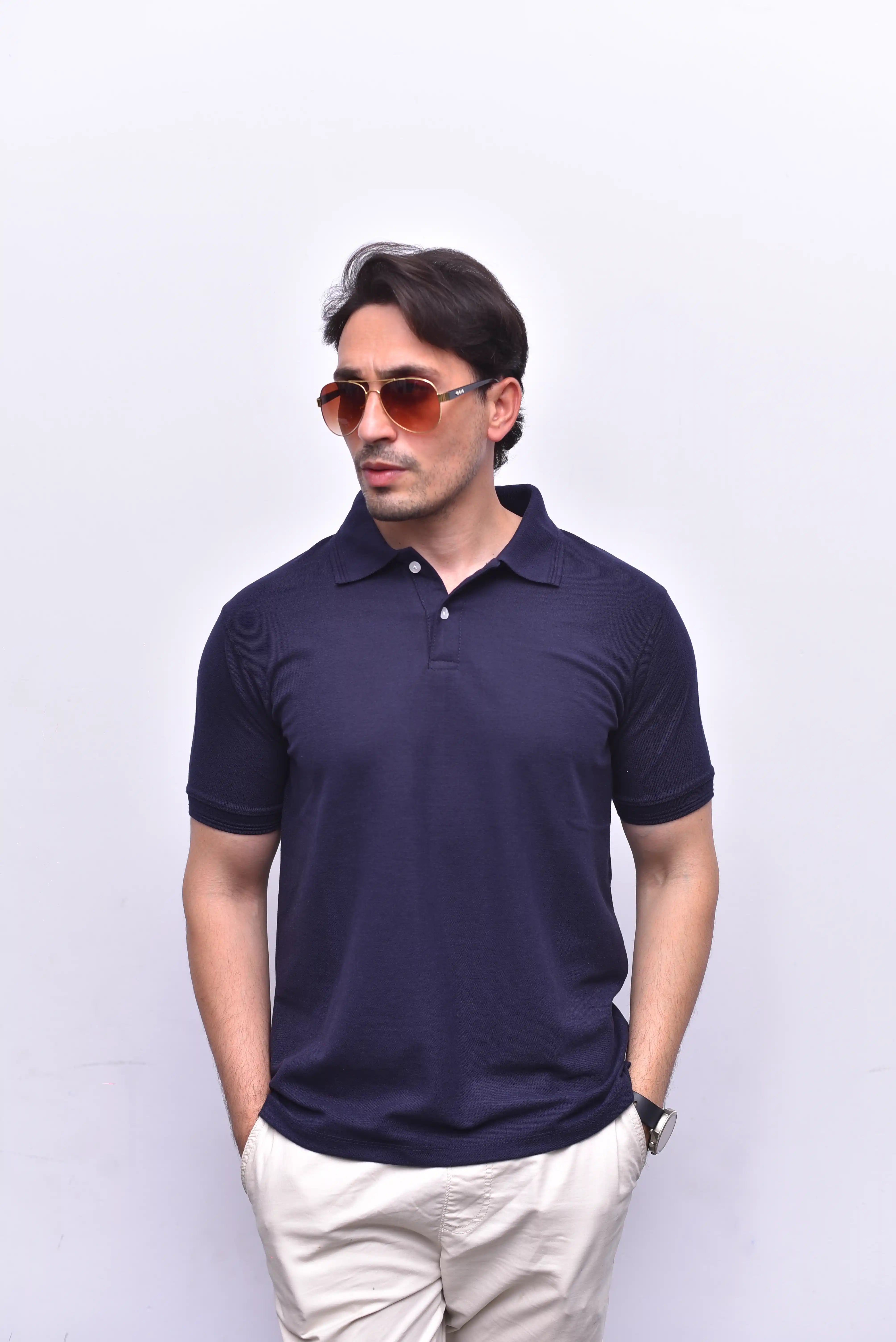 Blue Polo Classic – Comfortable Relax Fit Polo Shirt | The Vibss