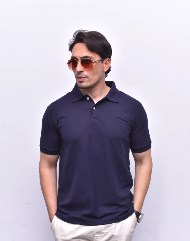 Blue Polo Classic – Comfortable Relax Fit Polo Shirt | The Vibss
