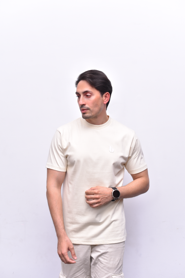 Cream Relax Fit T-Shirt with Spider DTF Design - Premium Limited Edition
