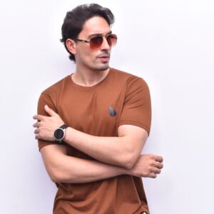 Brown Round Neck T-Shirt - Premium Limited Edition