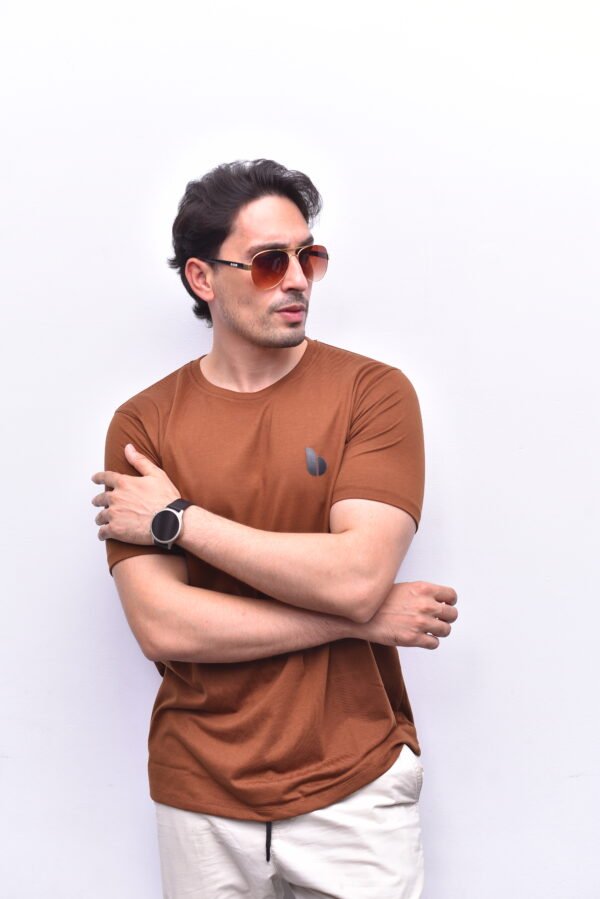 Brown Round Neck T-Shirt - Premium Limited Edition