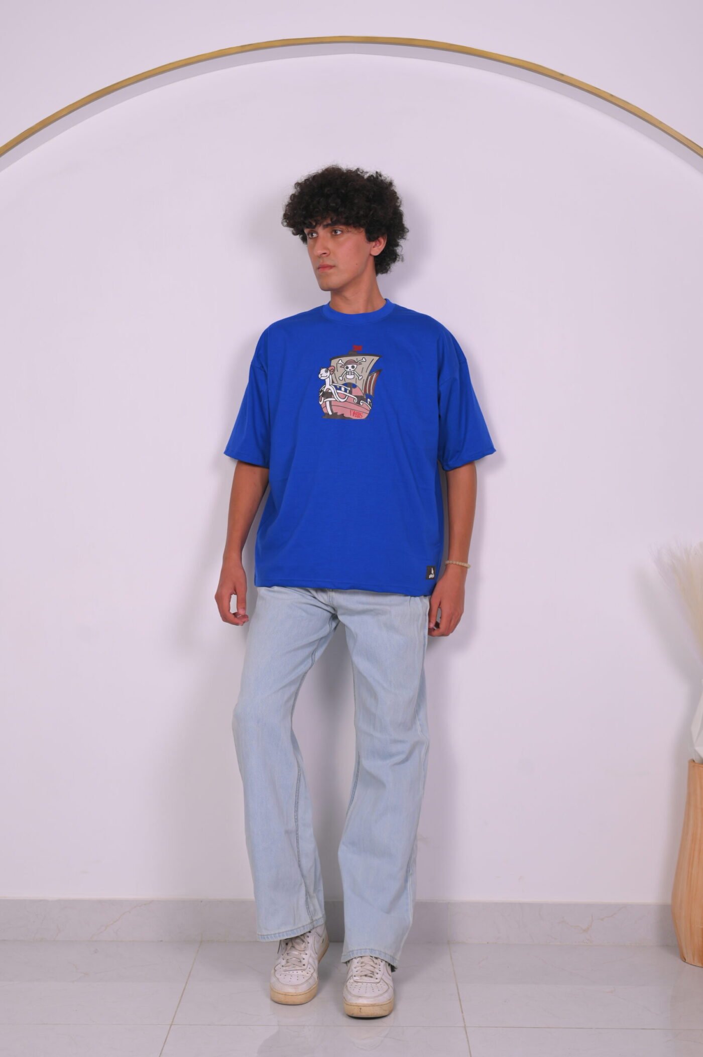 Luffy Premium Limited Edition Blue T-Shirt with Screen Print