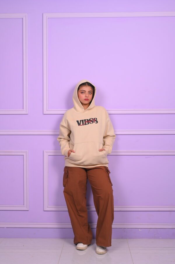 Manzil Premium Limited Edition Cream Hoodie - Simple Design
