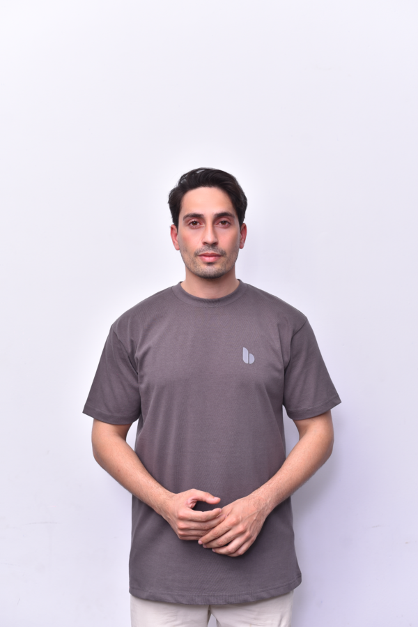 Gray Round Neck T-Shirt - Premium Limited Edition